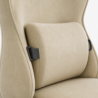 Chaise de jeu en tissu ALINUNU, directement de l'usine, pour usage domestique, chaise de bureau ergonomique avec fonction inclinable et repose-pieds