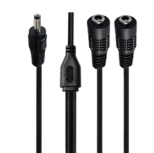 כבל מפצל חשמל <span class=keywords><strong>DC</strong></span> 1 ל-2, 3.5 מ\"מ X 1.35 מ\"מ, זכר לנקבה, מתאם למצלמות, תאורת LED ועוד, 35 ס\"מ - Product Image 5