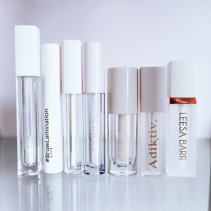 5 мл прозрачный блеск для губ, белые пустые тюбики для блеска для губ с частной этикеткой, Большие Пользовательские тюбики для блеска для губ