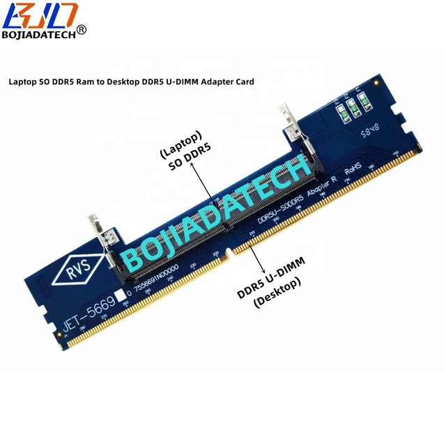 Desktop DDR5 UDIMM to so DDR5 Slot Memory RAM Adapter Converter Card in Stock