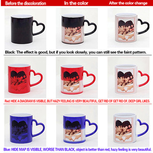 Rosso nero blu 11Oz 350ml sublimazione Glitter Magic Ceramic day gift san valentino manico rotondo regali personalizzati decorazione della <span class=keywords><strong>casa</strong></span> tazza - Product Image 3