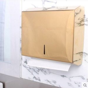 Toilette carré boîte à mouchoirs cuisine boîte de rangement en acier inoxydable mural salle de bain <span class=keywords><strong>doré</strong></span> porte-serviettes en <span class=keywords><strong>papier</strong></span> appareil de salle de bain - Product Image 2
