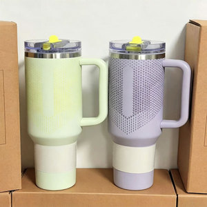 Vaso Térmico de Acero Inoxidable de 40 oz con Asa, Taza de Viaje Aislada para Café, Botella de Agua Reutilizable de Gran Capacidad para Bebidas Frías y Calientes - Product Image 3