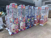 Funpark Mini machine à griffes Grue en peluche à pièces pour les arcades de boutiques et lieux de divertissement Comprend un accepteur de billets