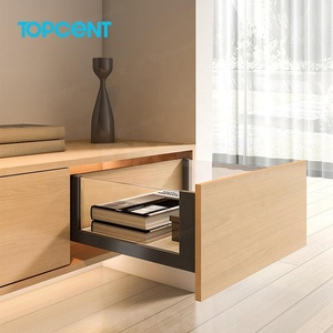 TOPCENT Push to Open Ferramenta per Mobili da Cucina all'Ingrosso Cassetto Sottile con Chiusura Morbida Cassetto in Vetro - Product Image 3