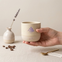 Mug vintage personnalisé avec logo, tasse à café, poterie de style japonais, tasses à thé Kung Fu sans poignée, tasse à expresso en céramique