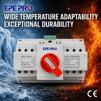 Interruptor de Transferencia Automática de Doble Potencia EPEPRO PC EPM-C1 3P 100A 125A 220V 50/60Hz, Interruptor de Transferencia para Generador ATS