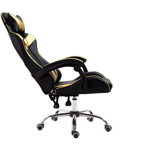 Rasoio alto-schienale di lusso ergonomico sedia da gioco regolabile girevole costruzione in metallo poggiatesta supporto lombare massaggio ufficio casa - Product Image 4