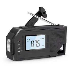 Radio d'urgence multifonctionnelle pour situations de catastrophe, radio solaire à manivelle avec fonction de charge de téléphone portable - Product Image 5