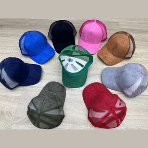 Biểu Tượng Tùy Chỉnh Đồng Bằng Trống Da Lộn Trucker Hat Cong Rim Snapback Thể Thao Chạy Cap 5 Bảng Điều Chỉnh Lưới Lại Mũ Bóng Chày Cho Nam Giới Phụ Nữ - Product Image 6