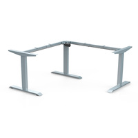 Ensemble de table réglable en hauteur de haute qualité, cadre de bureau électrique en forme de L, bureau assis-debout, pour un espace de travail