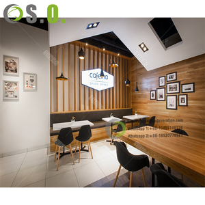 Mostrador de diseño moderno para cafetería, Bar de café comercial Popular, pantalla de venta al por menor, tienda de café, diseño Interior en 2020 - Product Image 2