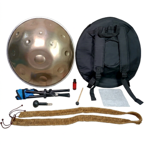 Handpan Profesional de 21 Tonos, Acero Nitrurado, Escala D Menor Kurd, Instrumento Musical de Percusión para Meditación y Sonorización - Product Image 1