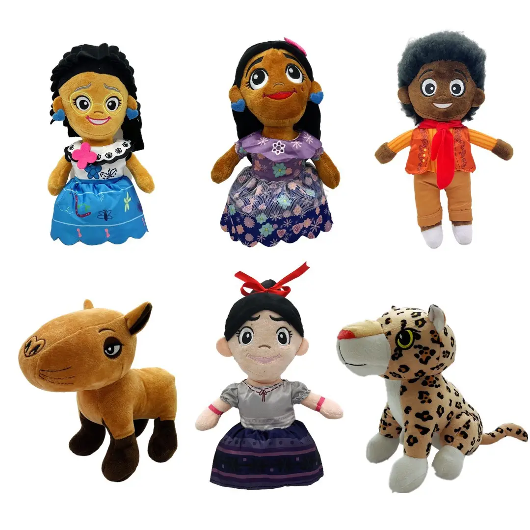 Encanto peluş oyuncak plushies kız erkek köpek animasyon peluş doldurulmuş oyuncak bebekler