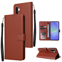 Étui portefeuille en cuir avec support et fentes pour cartes en TPU souple pour Samsung Galaxy A18 A17 A16 A27 A37 A36 A56 A57 A08 A07 A16 A35 A55