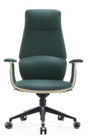 Chaise de direction pivotante inclinable en cuir PU ergonomique de luxe pour bureau, grande et haute, moderne, robuste, pour manager, patron