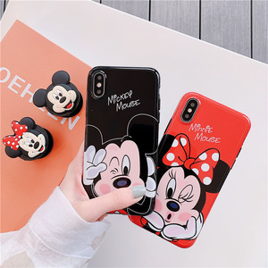<span class=keywords><strong>Mickey</strong></span> Minnie soporte <span class=keywords><strong>de</strong></span> anillo caso a prueba <span class=keywords><strong>de</strong></span> golpes a prueba <span class=keywords><strong>de</strong></span> silicona para iPhone 6/iPhone 6S/7/8 plus X/XS/XR/XS. - Product Image 2