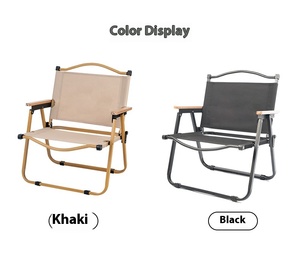 Chaise pliante d'extérieur confortable à livraison rapide pour la plage et le camping, style design moderne, mobilier pliable en fer et métal pour le voyage - Product Image 3