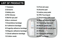 Trousse de premiers soins tactique miniature portable et étanche pour les situations d'urgence en extérieur, à la maison ou en voyage