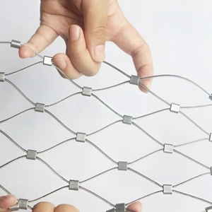 316 304รูเพชร20มม. 30มม. 50มม. 100มม. สแตนเลสหัวเข็มขัดปลอกโลหะขนาด<span class=keywords><strong>3</strong></span>มม. 4มม. 5มม. สายเคเบิลเชือกลวดตาข่ายพร้อมกรอบราว - Product Image 6