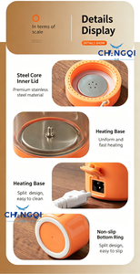 EU <strong>Plug</strong> Portable Travel <strong>Kettle</strong> With Temperature Control Portable Water Boiler Electric Travel <strong>Kettle</strong> Electric Water Bottle - Product Image 4