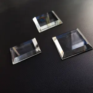 5-12mm Ultra trasparente lucido smussato pezzi di vetro