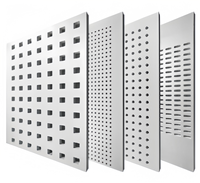 Panneau acoustique en plâtre perforé 240x120cm, plaque de plâtre insonorisante pour systèmes de cloisons de plafond d'hôtel et de bureau