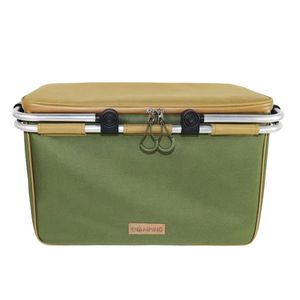 Panier de pique-nique isotherme portable, sac isotherme pliable pour le stockage au froid en extérieur, sacs fourre-tout promotionnels - Product Image 3