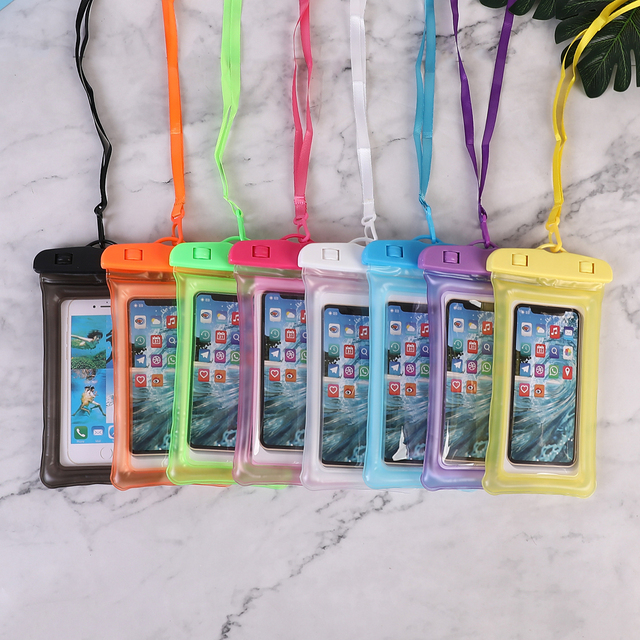 Wholesale PVC Waterproof Phone Pouch IPX8 Underwater Dry Bag Floating Inflatable for Outdoor Water Sports