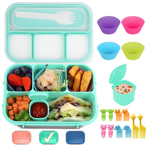 BPA-Free Plastic PP Thermal Leakproof Insulated Bento <b>Box</b> Kids School <b>Lunch</b> <b>Box</b> Set - Product Image 5