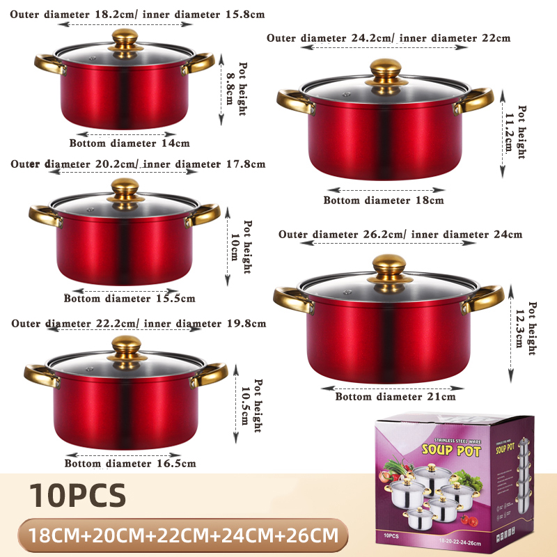 18-20-22-24-26CM Red