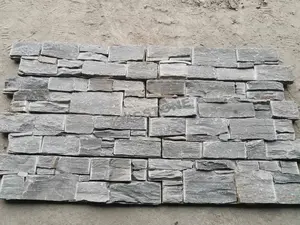 Revestimiento de pared de cemento Natural para decoración del hogar, paneles de cemento apilados en forma de Z para paredes al aire libre, azulejos de piedra - Product Image 3
