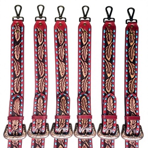 Ceinture en cuir de vachette BS INTERNATIONAL avec boucle carrée en acier, style fête, largeur 3,8 cm, écologique, haute résistance, légère - Product Image 3