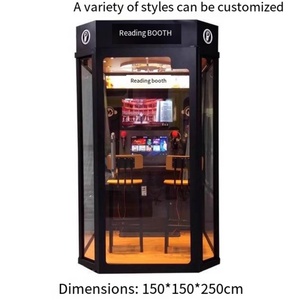 Cabina de KTV con máquina de videojuegos LED, sistema de karaoke y sistema de intercomunicación telefónico electrónico con aislamiento, operado con monedas. - Product Image 4