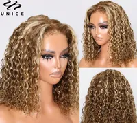Perruque Bob Jerry Curl Transfrontalière Transparente Sans Lacet avec Petites Boucles Modèle A-60 Plusieurs Couleurs