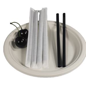 Pailles à boire jetables en PLA compostables, écologiques, biodégradables, avec logo imprimé, pour la maison, le bar, les fêtes - Product Image 2