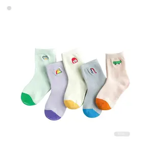 BX-I0008 100% органических хлопчатобумажные гольфы для новорожденных, хлопковые носки для детей детские носки