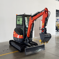 LIVRAISON GRATUITE Mini-excavatrice 3,5 tonnes, 1 tonne, 2 tonnes, moteur Kubota, pelle, EPA, fabricants chinois personnalisés, en stock