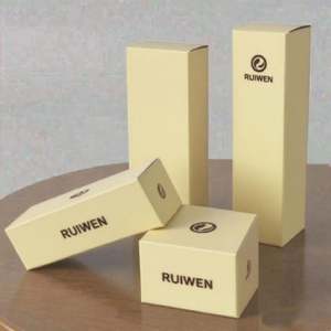 Boîte cadeau haut de gamme en carton recyclable pour parfums, cosmétiques et huiles essentielles, personnalisable, avec double insert pour écouteurs - Product Image 5