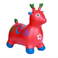 Jouet pour enfants en PVC, animaux gonflables rebondissants, cheval sauteur, jouet pour enfants avec musique