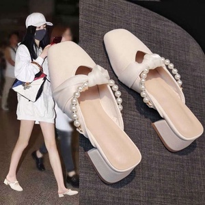 Chaussures compensées à plateforme tendance pour femme, à semelle épaisse, à enfiler, mi-talon, légères, pour le printemps et l'été en extérieur - Product Image 6
