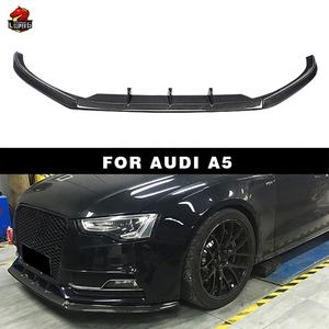 MAISALUN Labbro Anteriore in Fibra di Carbonio Stile RS5 per <span class=keywords><strong>Audi</strong></span> <span class=keywords><strong>A5</strong></span> 2012+ Nero con Rivestimento UV Installazione a Vite - Product Image 2
