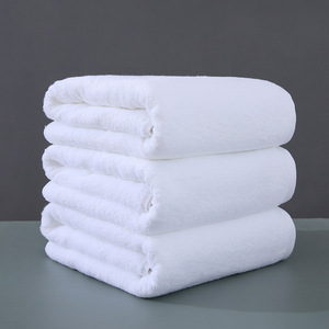 Toallas de baño clásicas de color sólido 100% algodón altamente absorbente a granel al por mayor precio de fabricante - Product Image 1