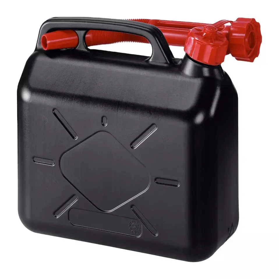 Recipiente para tanque de combustível, recipiente de plástico para tanque de gasolina portátil para carro e motocicleta, 5l 10l 20l