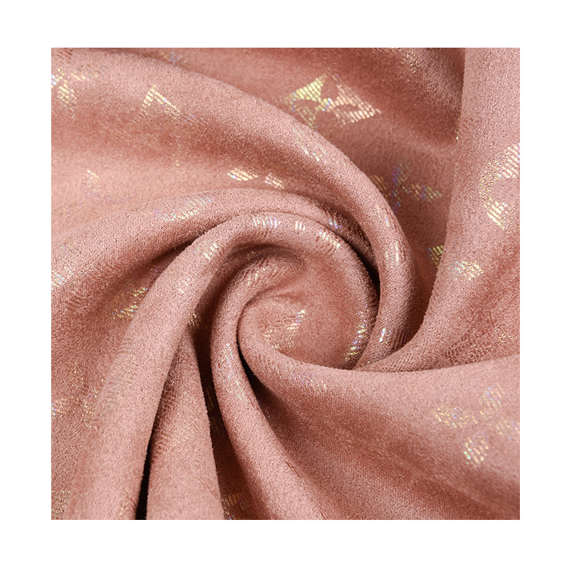 Оптовая продажа, замшевая фольга с буквенным дизайном, блестящая ткань для подводного плавания для зимнего пальто и куртки