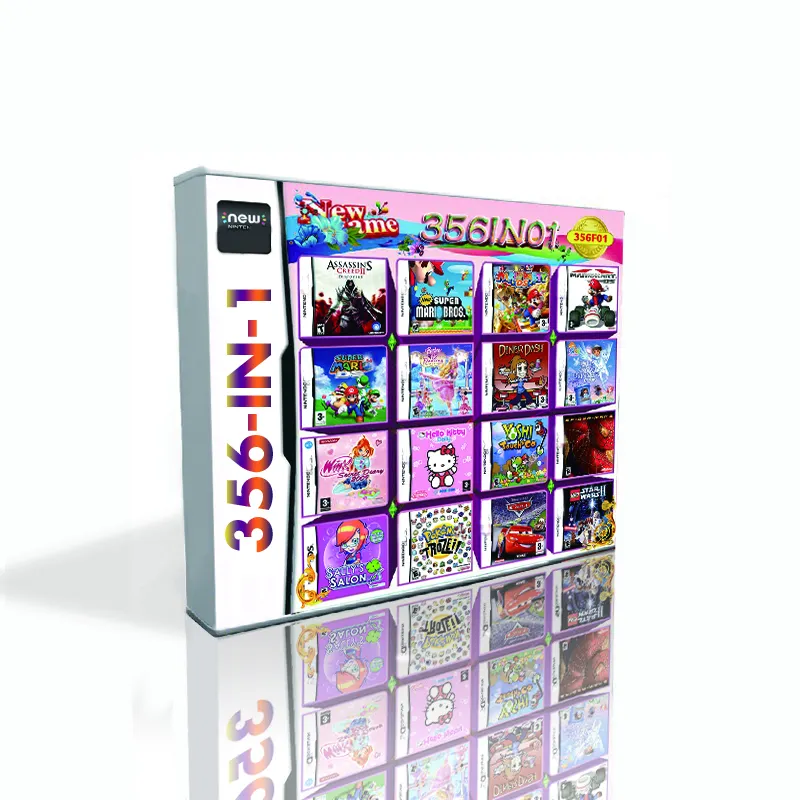 Cartucho de juego caliente 356 en 1 de alta calidad con caja para consola de juegos DS 2DS 3DS Marios Party Marios Kart