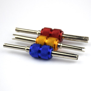 Llave para válvulas de aire acondicionado automotriz de aleación de aluminio, destornillador de doble punta de 1/4 pulgadas, herramienta de reparación automotriz - Product Image 2