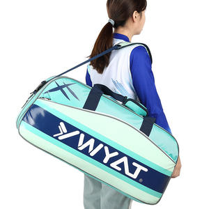 Sac à bandoulière personnalisé en toile et en PU pour raquettes de badminton et de tennis, sacs de sport pour raquettes de 3 à 6 raquettes - Product Image 3