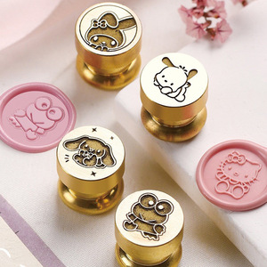 Sanrio Laser Mini Tampons à Cire Scellante en Laiton Gravé, Têtes de Dessins Animés pour Décoration - Product Image 1