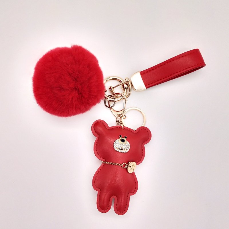 Red with pompom